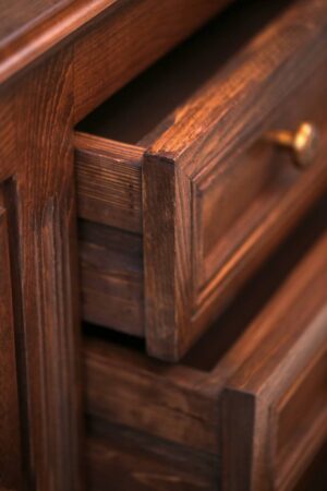 SW 0122 کنسول چوبی نقاشی شده دست ساز دکوری چوبی منزل  لوازم چوبی منزل