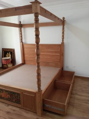 سرویس تخت خواب چوبی SW 044 دکوری چوبی منزل  لوازم چوبی منزل